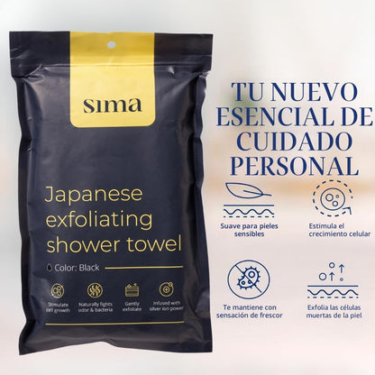 Toalla exfoliante para la cara y el cuerpo - Toalla exfoliante japo...