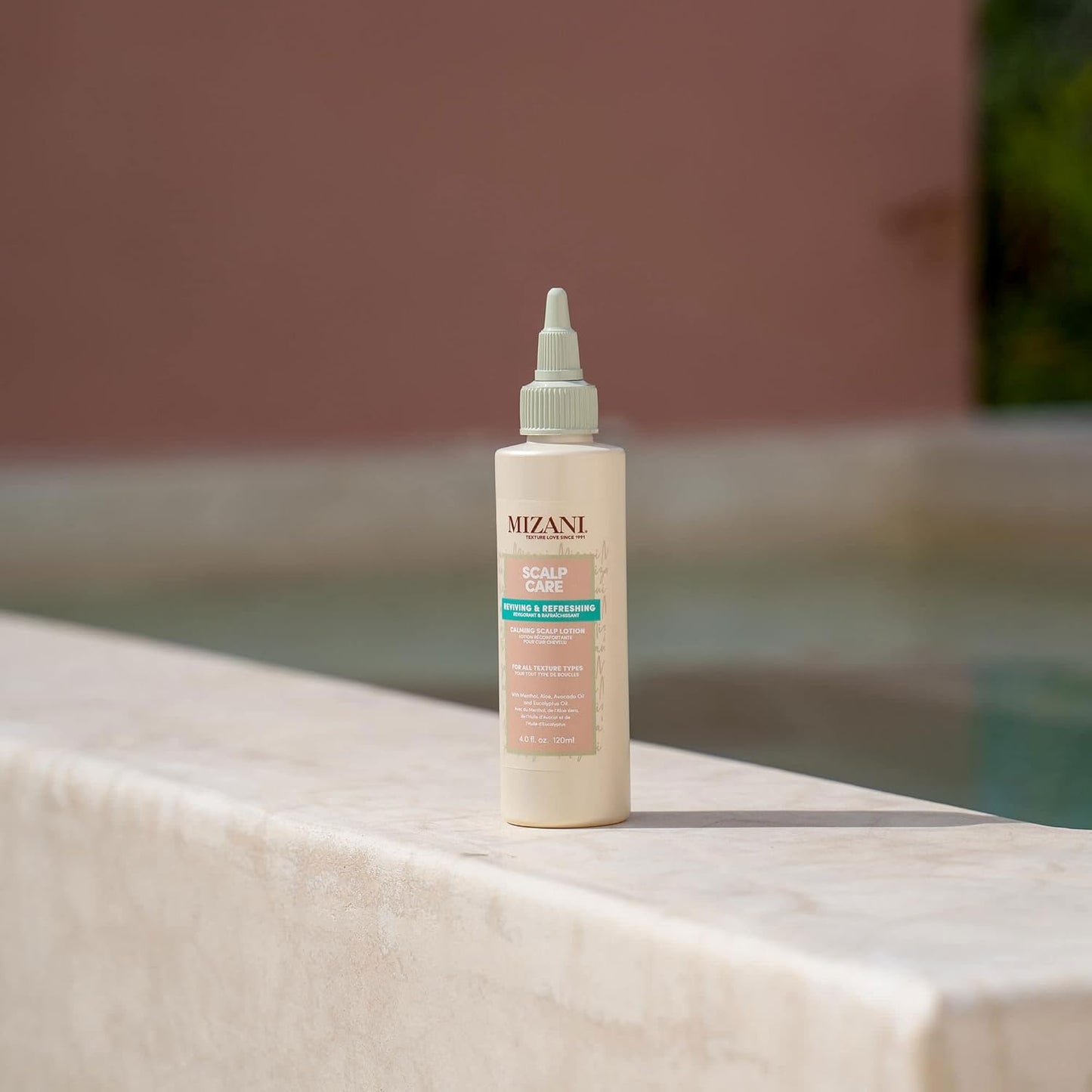 Mizani Scalp Care Loción calmante para el cuero cabelludo | Tratamiento de la caspa | Nutre y calma el cuero cabelludo | Para cabello rizado | 4 onzas líquidas