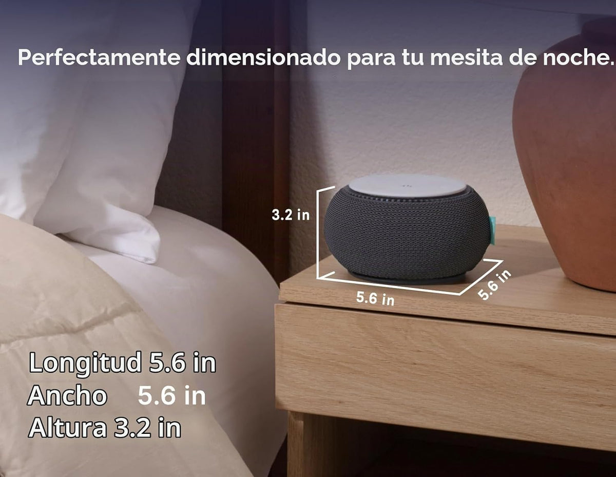 SNOOZ Máquina inteligente de sonido de ruido blanco, ventilador rea...