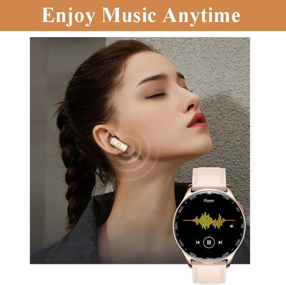 Alliget Reloj inteligente con auriculares, reloj inteligente Blueto...