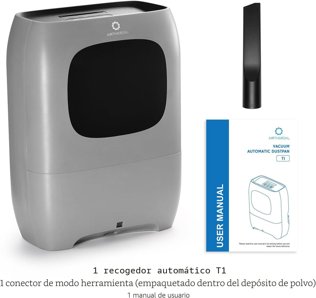 AIRTHEREAL T1 Aspiradora sin contacto con recogedor automático y 2...