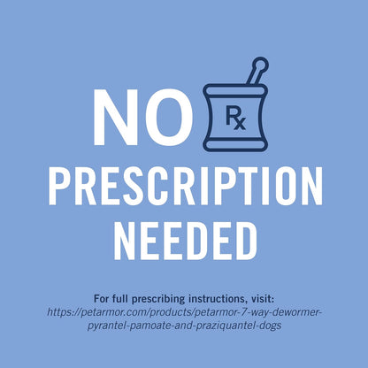 PetArmor Desparasitante de 7 vías para perros, tratamiento oral par...