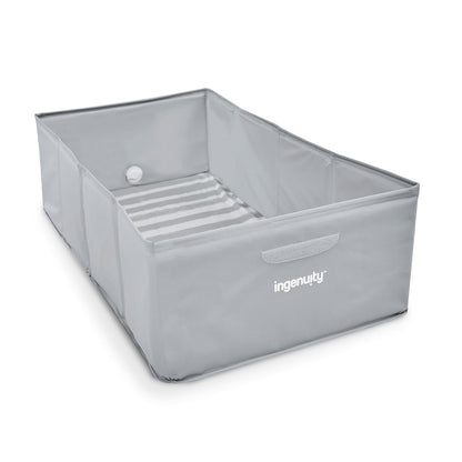 Ingenuity Tuckaway - Bañera plegable para niños pequeños, convierte...