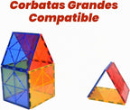 Gemmicc 6 piezas de azulejos magnéticos grandes, placas base magnét...