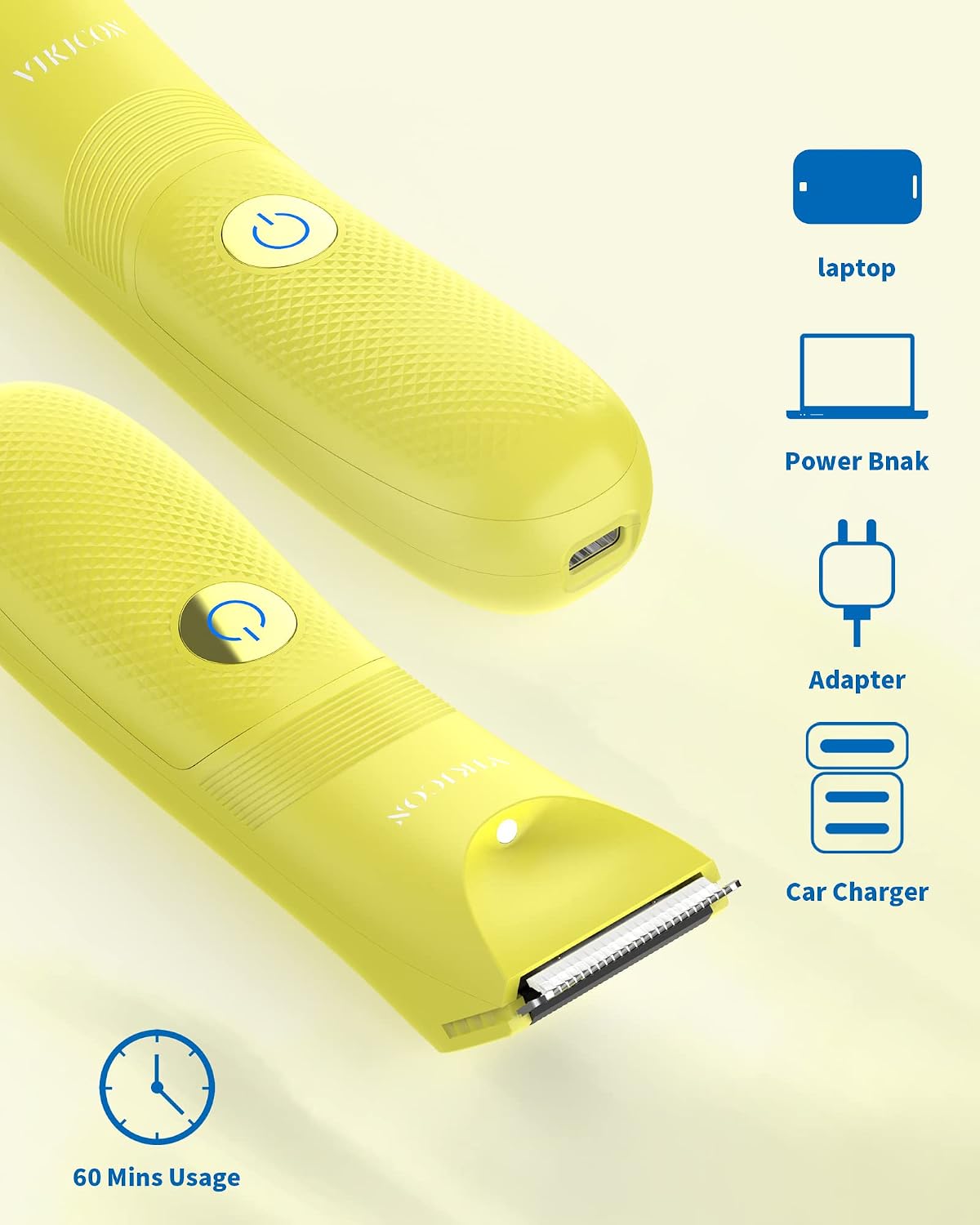 VIKICON Recortadora de Cabello Unisex - Recortadora Eléctrica Inalá...