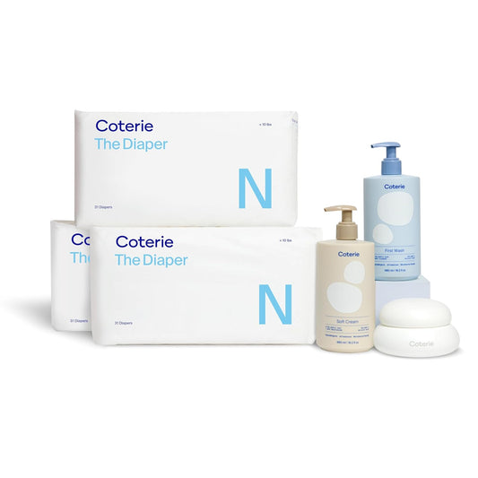 Coterie Skincare Essentials Set | Pañales para recién nacidos (93 u...