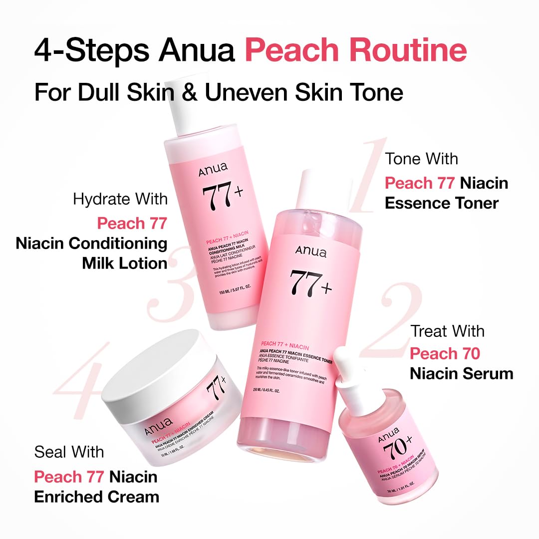 Suero Anua Peach 70 Niacinamida 30ml / suero facial hidratante y aclarar / belleza limpia diaria (1.01 fl. oz.)