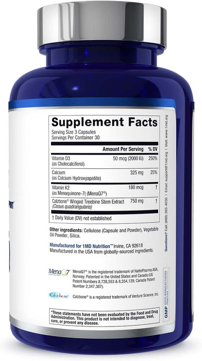 1MD Nutrition OsteoMD para un apoyo óseo integral | con hidroxiapat...
