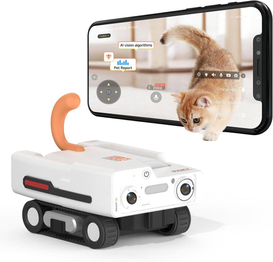 PICKFUN Robot A3 AI Pet Companion con cámara 2K - Cámara inteligent...