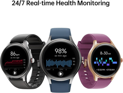 Woneligo Reloj inteligente para hombre, AMOLED de 1.57 pulgadas, pa...