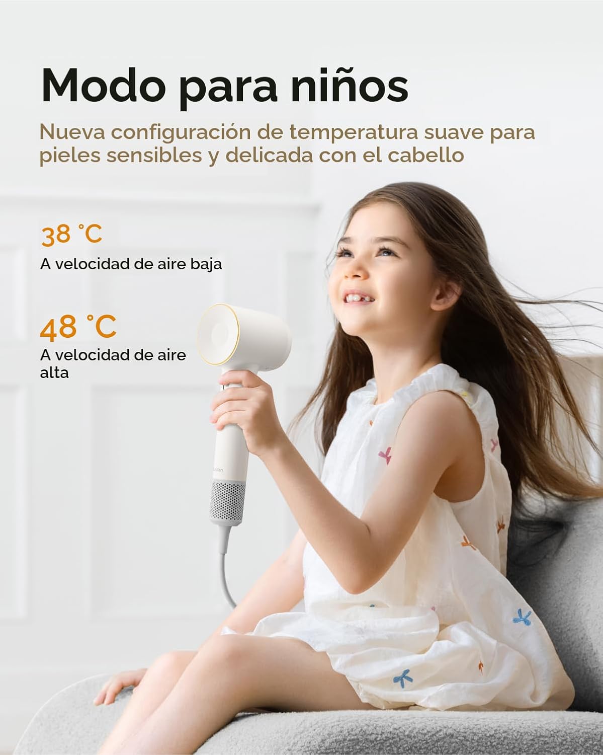 Secador de Pelo Laifen SE 2, Secador de pelo iónico negativo de 200...