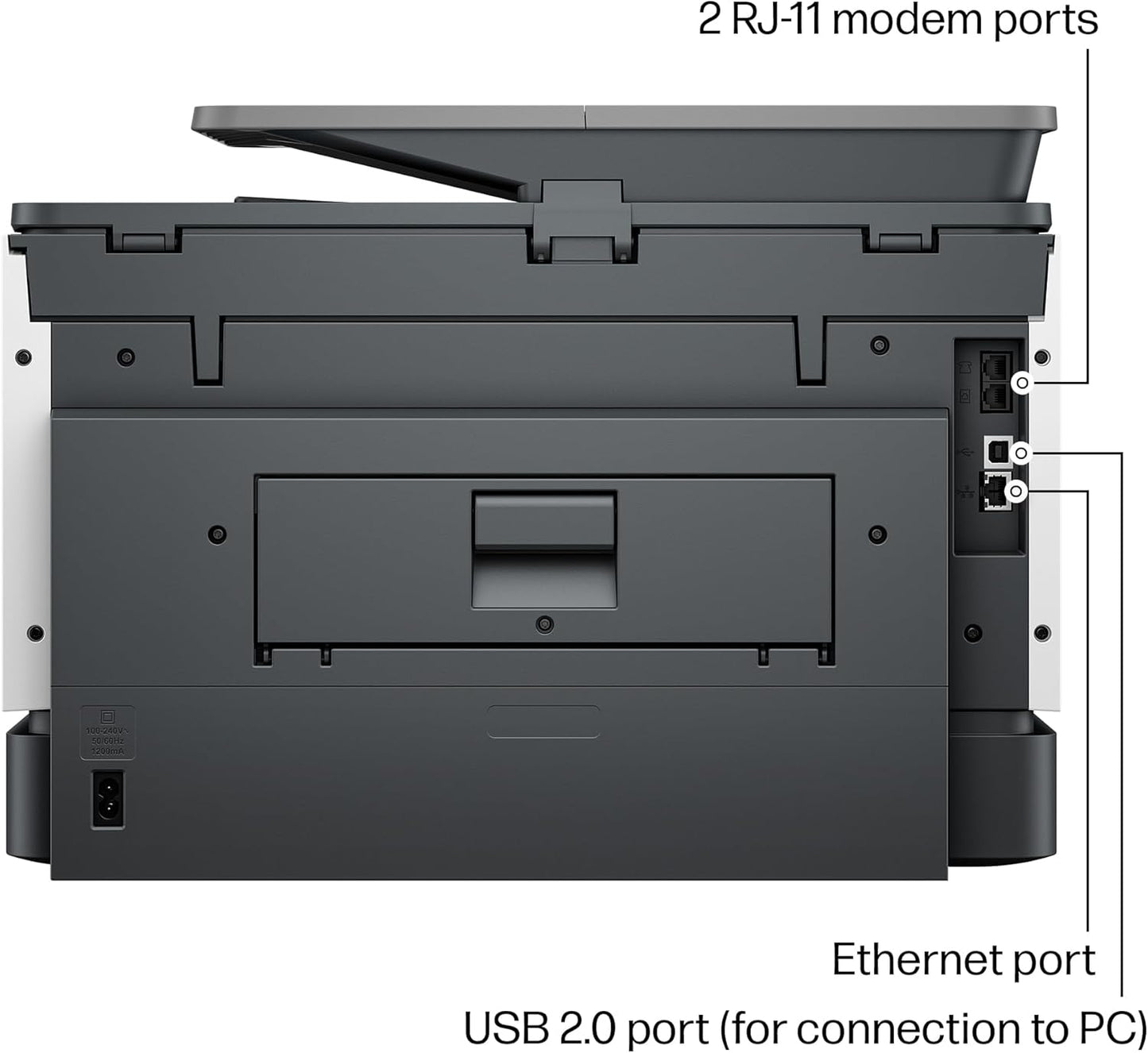 HP OfficeJet Pro 9135e Impresora inalámbrica todo en uno a color por inyección de tinta, imprime, escanea, copia, fax, ADF, impresión a doble cara ideal para la oficina, prueba de 3 meses de tinta