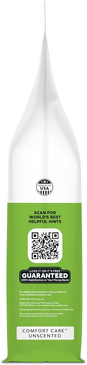 WORLD'S BEST CAT LITTER Comfort Care sin perfume, 32 libras, in...