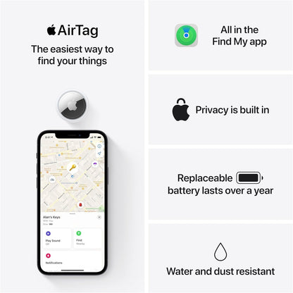 Apple AirTag 4 Pack Mantén un seguimiento y encuentra tus