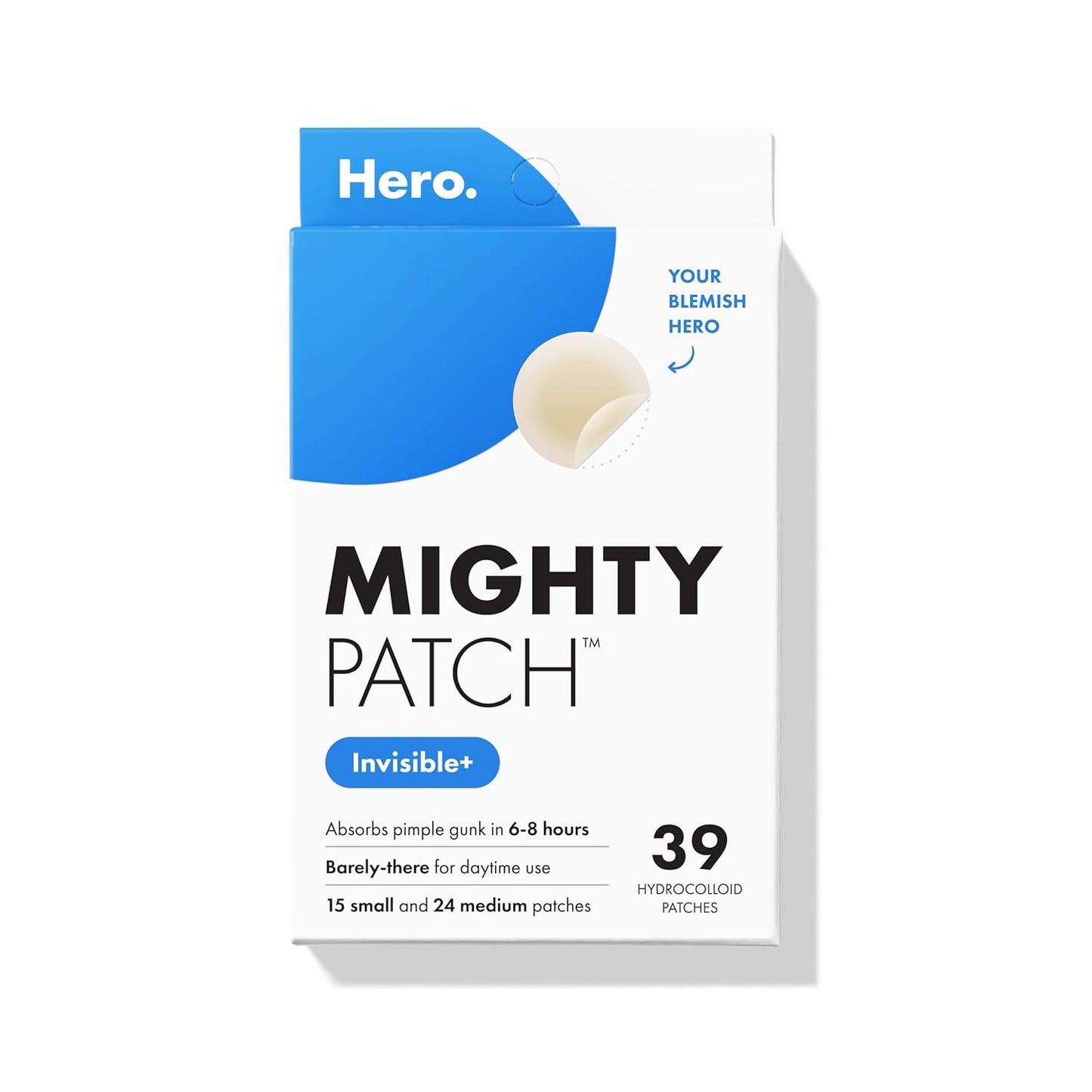 Mighty Patch™ Invisible+ Patch - Parches hidrocoloides para acné in...