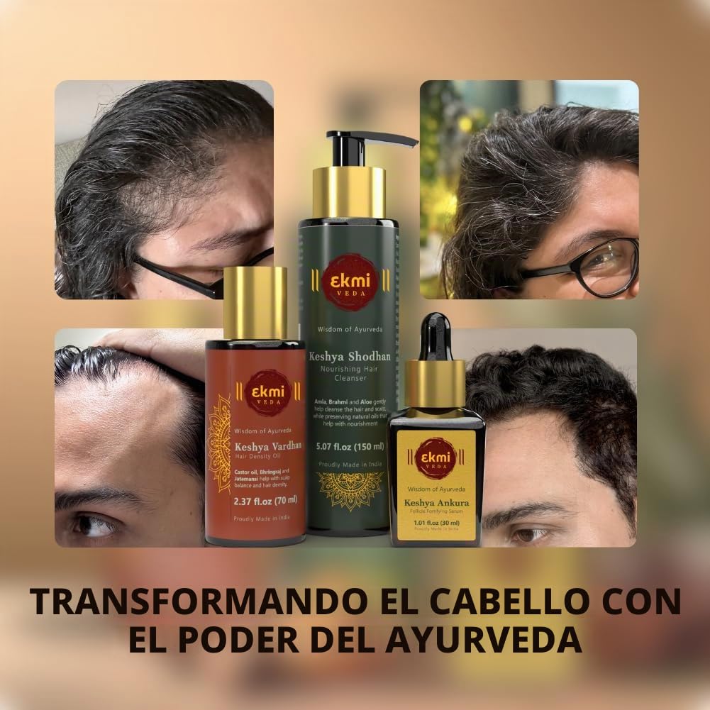EKMIVEDA Set de crecimiento del cabello con hierbas ayurvédicas \u2...