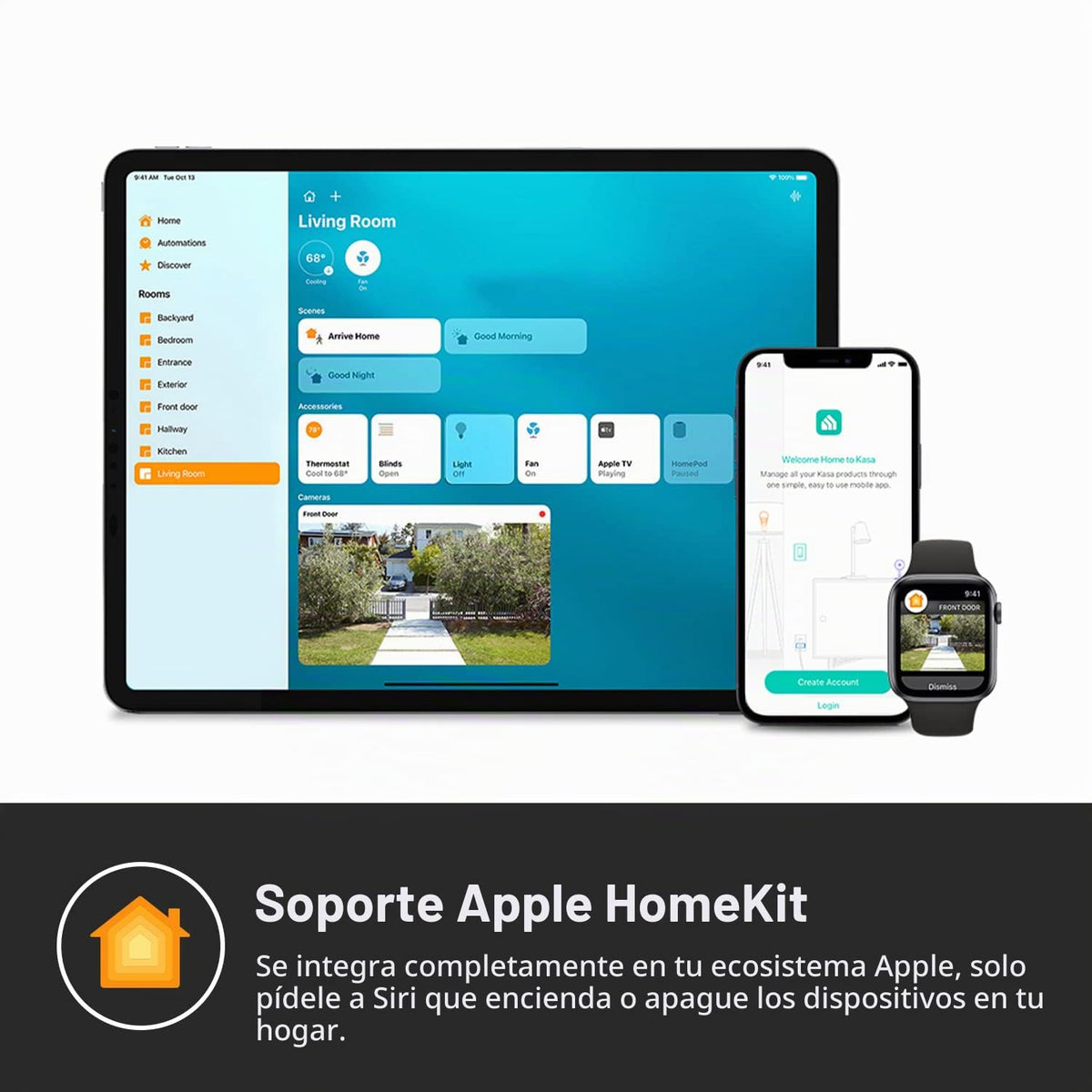 Kasa Smart Enchufe inteligente, compatible con Matter, monitoreo de...