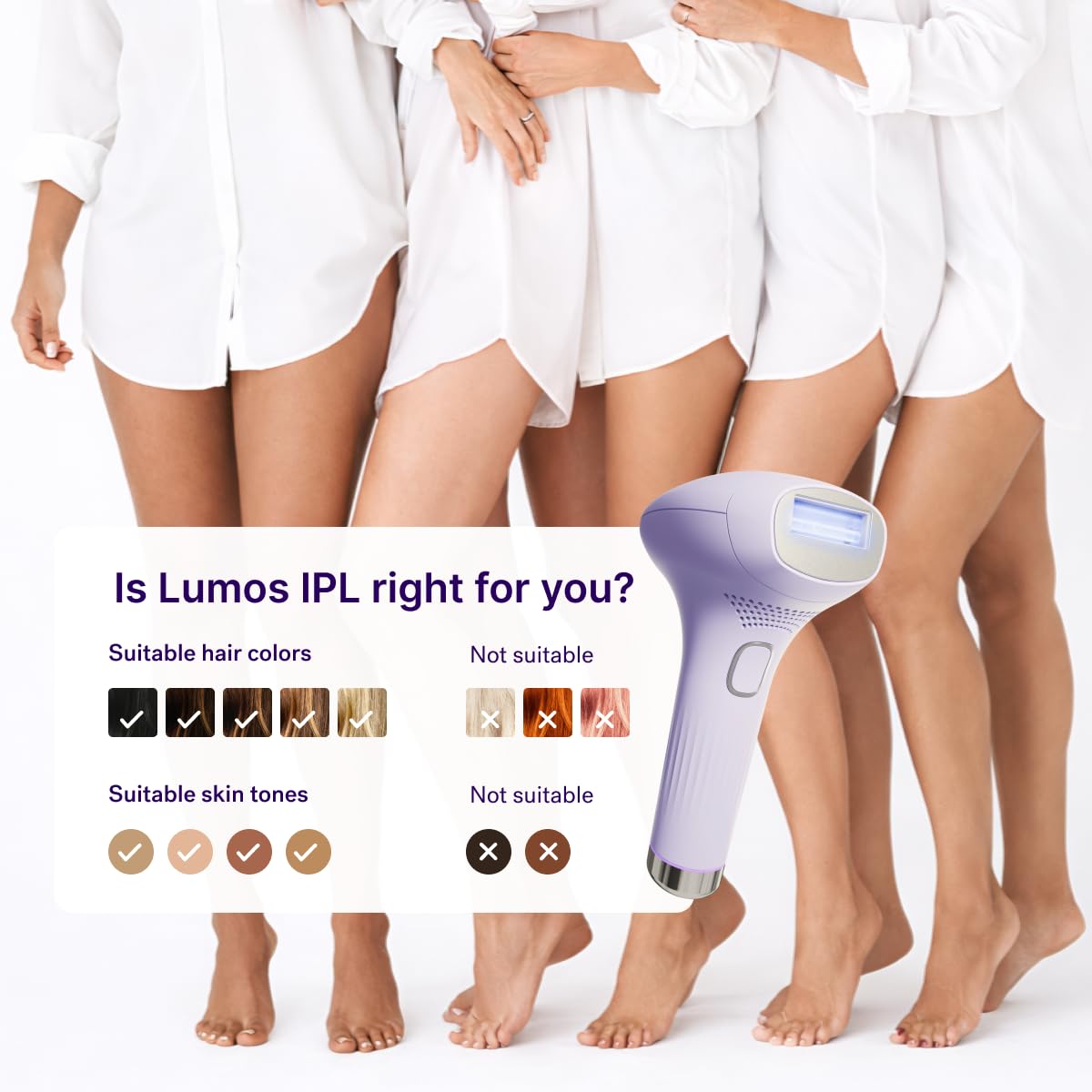 MICHAEL TODD Beauty: dispositivo de depilación láser IPL LUMOS para...