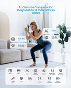RENPHO Báscula inteligente para peso corporal, IMC y grasa corporal...