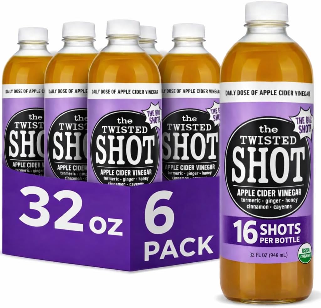 The Twisted Shot - Paquete de 6 botellas de 32 onzas | Seis tragos...