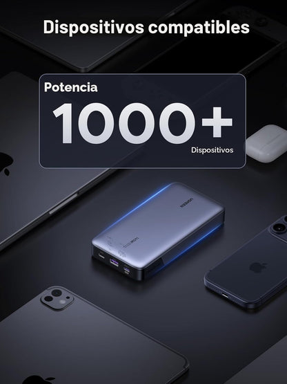 UGREEN Power Bank 25,000mAh 145W Cargador portátil para laptop, paquete de baterías de 3 puertos USB C PD Nexode, para MacBook Pro/Air, Dell XPS, iPhone 17/16/15/14, Galaxy S24, Steam Deck, iPad, y
