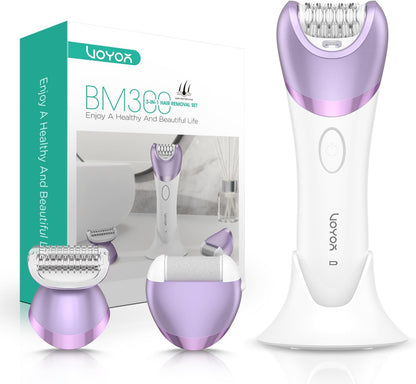 VOYOR Depiladora para mujer, depiladora inalámbrica para mujeres, d...