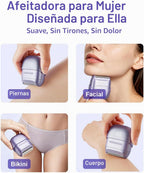 UNIMIKO Afeitadora eléctrica para mujer, impermeable, mini maquinil...
