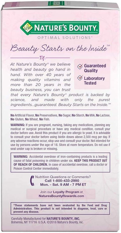 Nature's Bounty Optimal Solutions - Cápsulas blandas extra fuer...