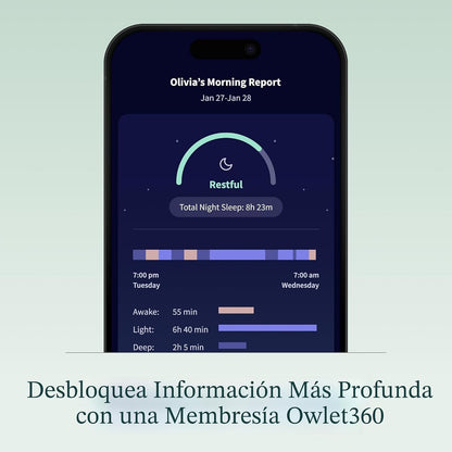 Owlet Dream Sock - Monitor inteligente para bebés, monitor de SpO2...