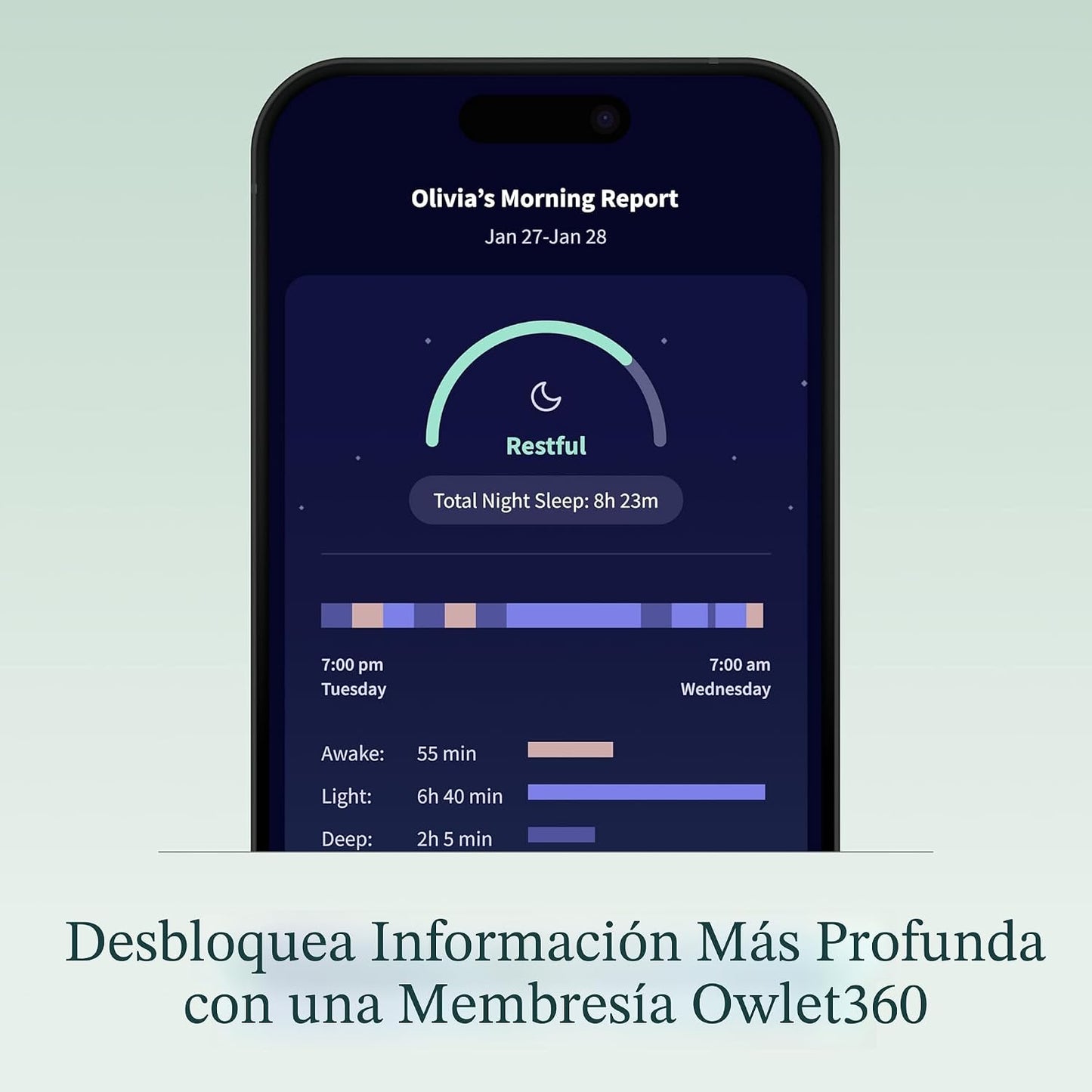 Owlet Dream Sock® - Monitor inteligente para bebé aprobado por la F...