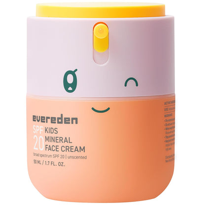 Evereden Crema facial para niños, 1.7 onzas | Loción facial sin fra...