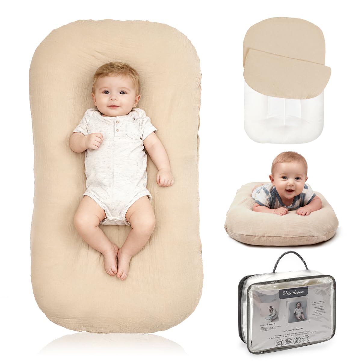Meindoovm Cojín de apoyo infantil \u2013 Snuggle Cozy Me Cojín de a...