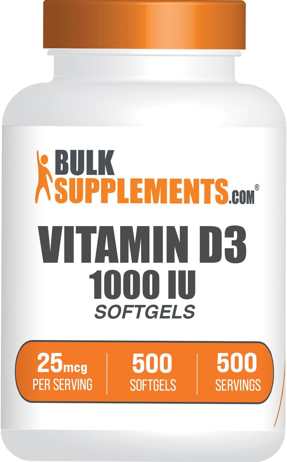 BulkSupplements. com Vitamina D3 1000UI cápsulas blandas - colecalc...