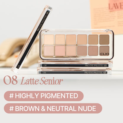 CLIO PRO PALETA DE OJOS AIR (08 LATTE SENIOR)