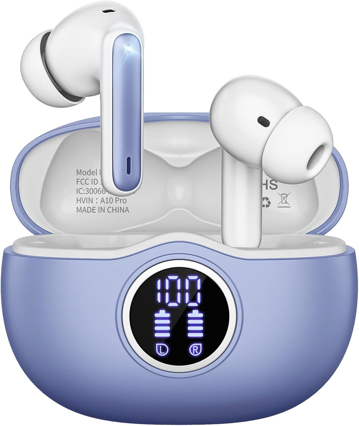Fhumsh Auriculares inalámbricos, Bluetooth 5.3, estéreo de alta fid...