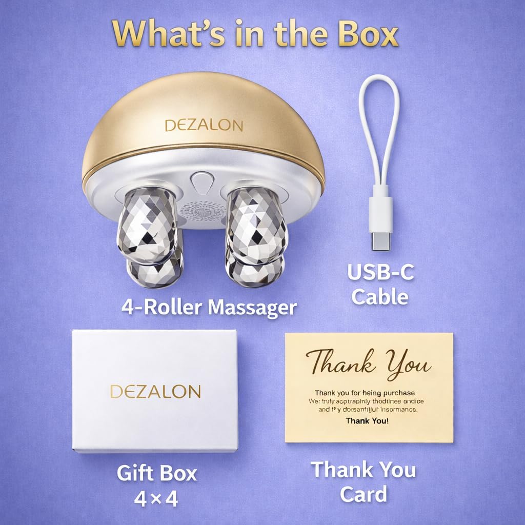 DEZALON Dispositivo facial de microcorriente, herramienta de masaje...