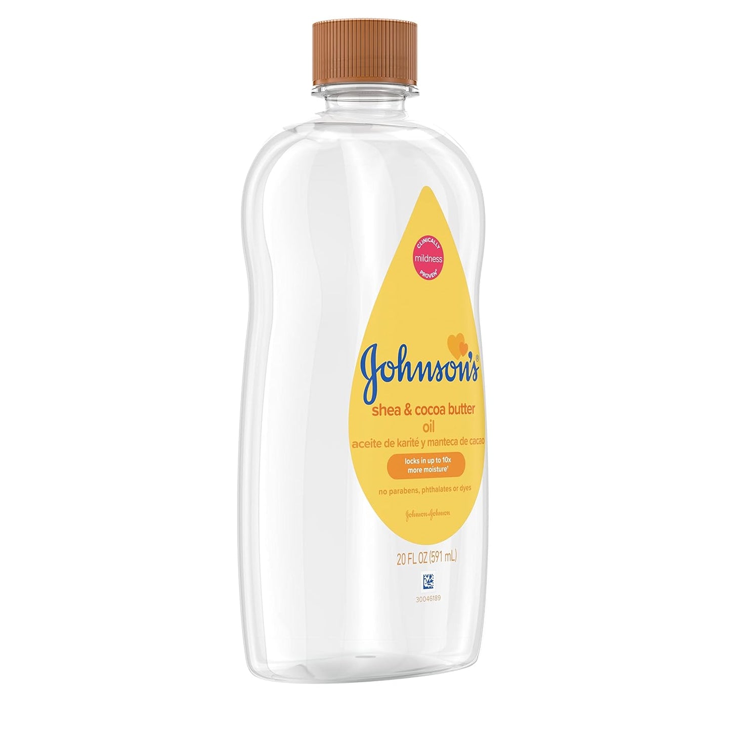 Aceite de bebé Johnson's con karité y manteca de cacao, 20 onza...