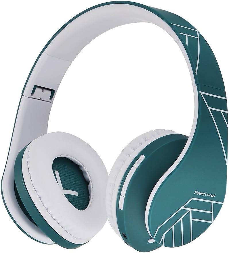 PowerLocus - Audífonos Bluetooth sobre las orejas, auriculares inal...