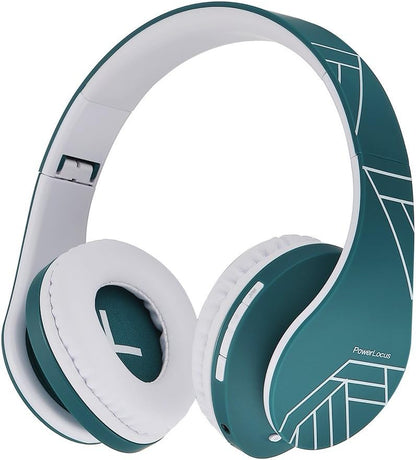 PowerLocus - Audífonos Bluetooth sobre las orejas, auriculares inal...
