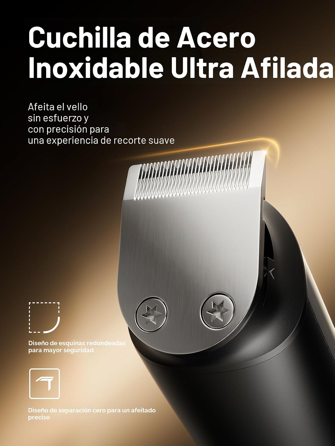 SHPAVVER Cortadora de barba para hombres: cortapelos profesional de...