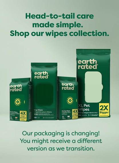 Earth Rated Toallitas para mascotas para perros y gatos, hipoalergé...