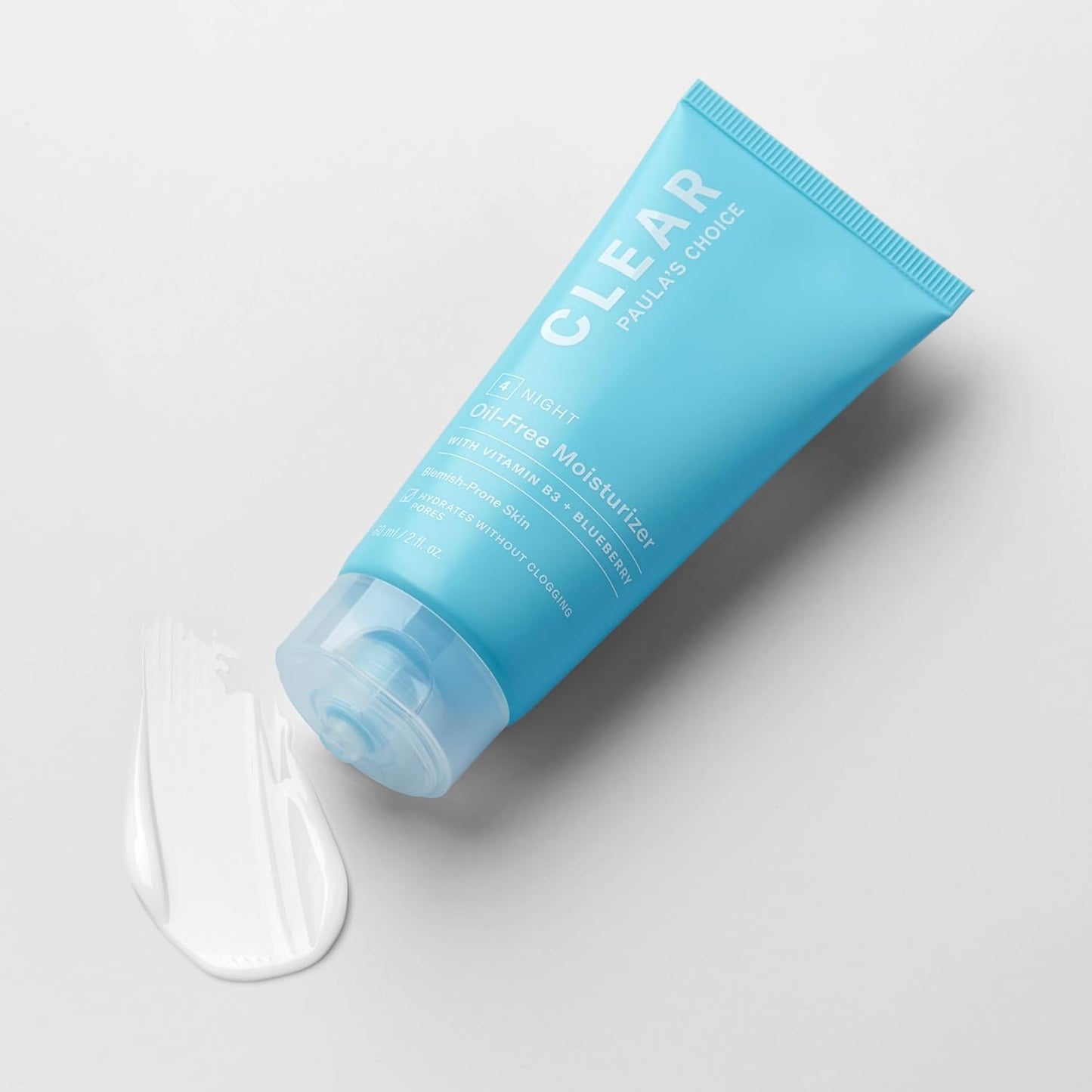 Paula's Choice CLEAR Hidratante facial sin aceite, crema facial ligera para piel propensa al acné, ácido hialurónico, niacinamida que minimiza los poros, antioxidantes calmantes, calma el