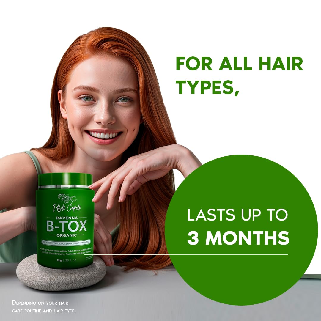 I Belli Capelli Ravenna Kit de Tratamiento Capilar Orgánico B-tox -...
