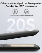 Annlary - Plancha de pelo alisadora de 1 pulgada y rizador de pelo...