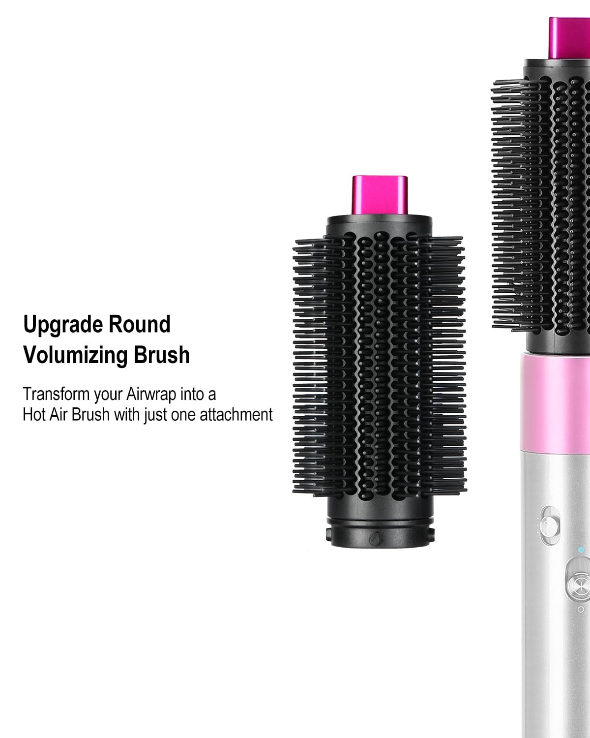 Accesorio de cepillo voluminizador redondo mejorado compatible con...