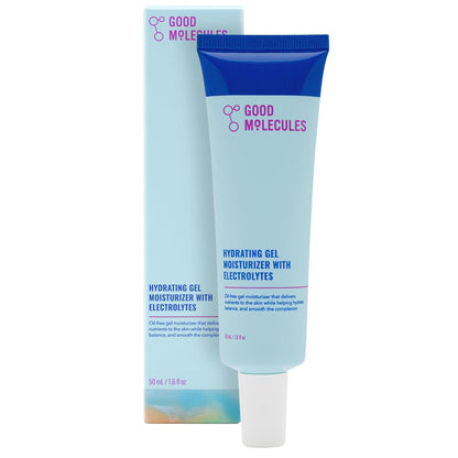 Good Molecules Hidratante en Gel – Gel Hidratante Ligero a Base de Agua, Hidratante Rápida Absorción Libre de Aceite para Piel Grasa y Mixta con Electrolitos Hidratantes, Cuidado Facial Sin Fragancia