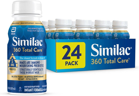Similac 360 Total Care Fórmula infantil, con 5 prebióticos HMO, nue...