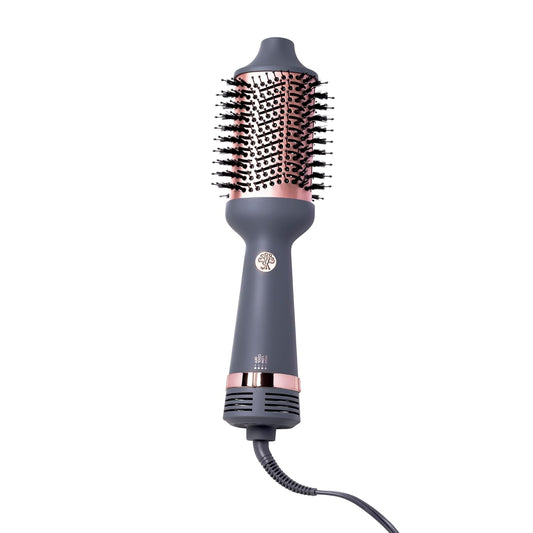 Hairitage Cepillo Secador de Un Paso Voluminizante + Secador de Pelo para Rizar + Alisar - Cepillo de Soplado de Cerámica y Turmalina + Voluminizador - Estilo de Pelo para Estilos Lisos, Brillantes y