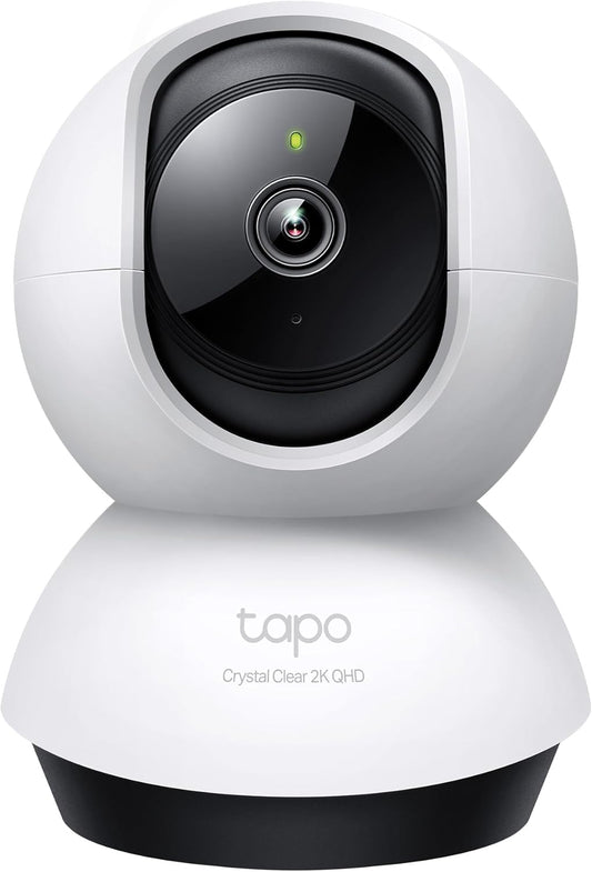 TP-Link Tapo - Cámara de seguridad Pan\/Tilt de 2K QHD para cámara...