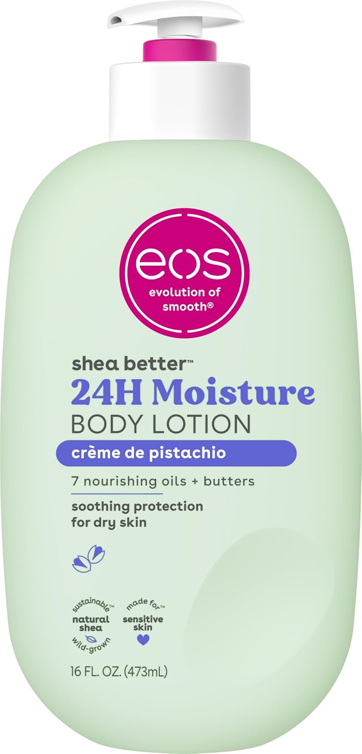 eos Loción corporal Shea Better - Crema de pistacho, cuidado de la...